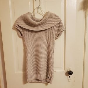 Chunky oatmeal short sleeve sweater